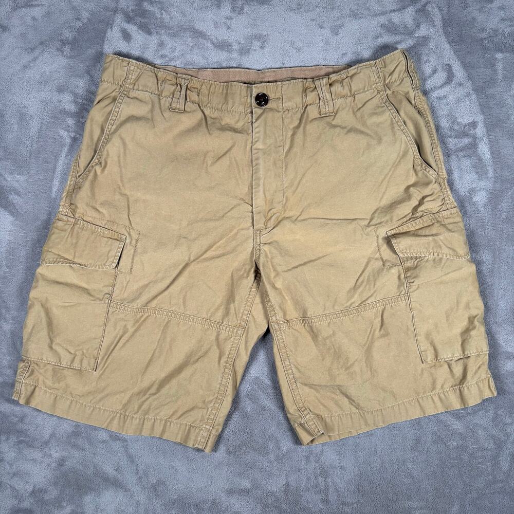 Men’s Polo Ralph Lauren Classic Fit Drill Khaki Cargo Shorts Size 34